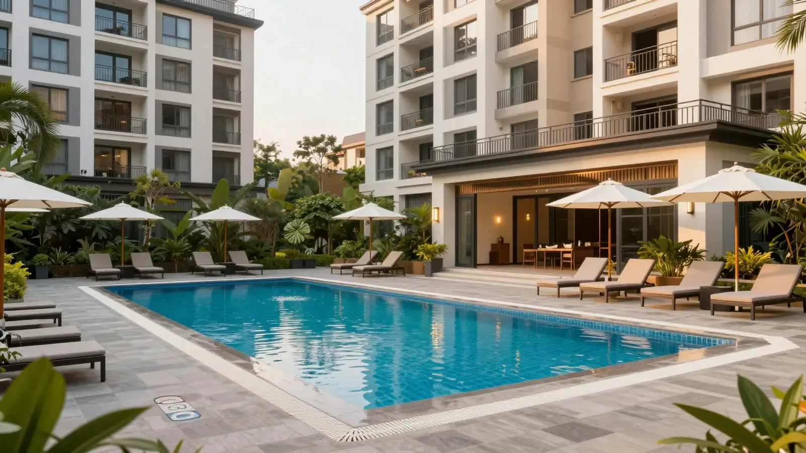 Clubhouse and pool