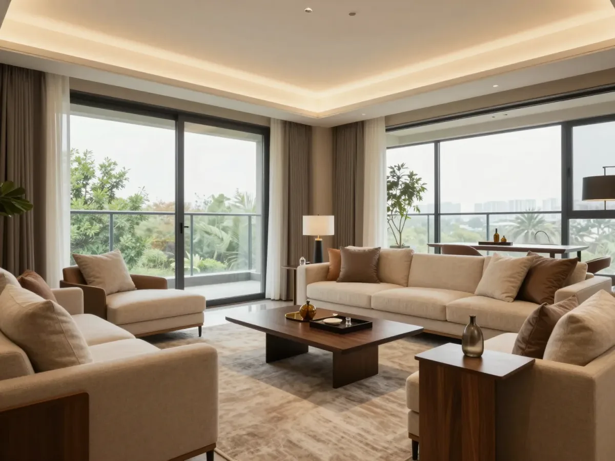 3BHK living room